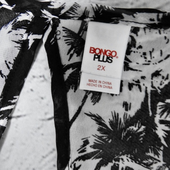 Bongo Women's Sheer Top Plus Size 2X - Picture 5 of 6